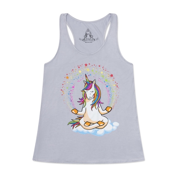 Brand New Meditating Unicorn Tank Top - Picture 1 of 1